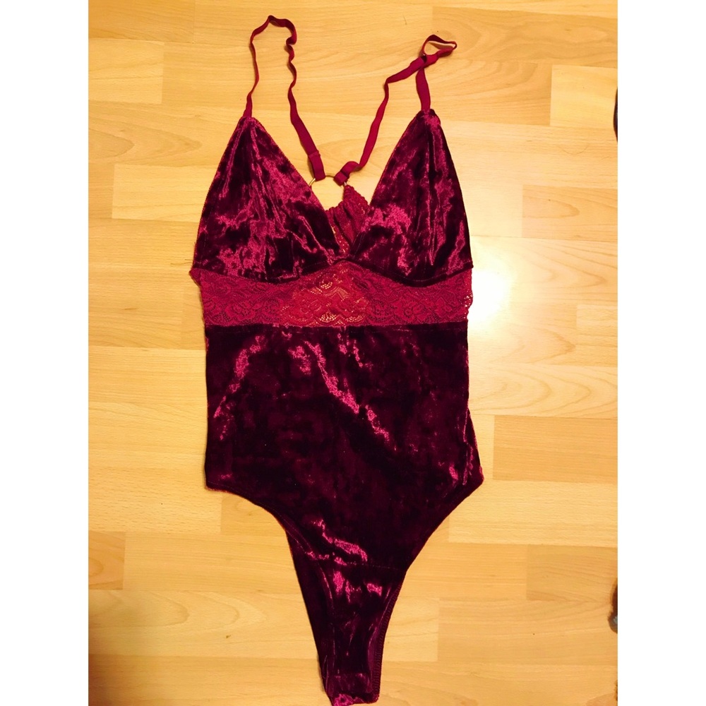 Velvet bodysuit
